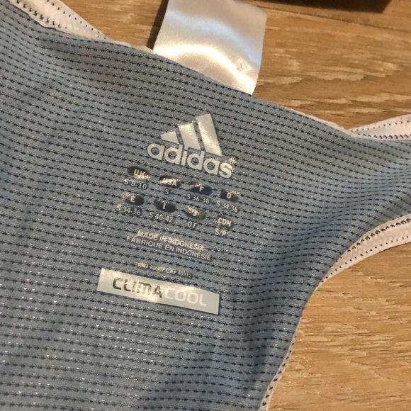 Adidas running racerback tank top S mesh zig zag - Picture 4 of 8